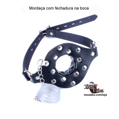 Mordaça com fechadura na boca meutabu.com