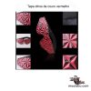 Tapa olhos de couro vermelho - Image 2