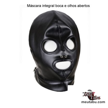 Máscara integral boca e olhos abertos meutabu.com