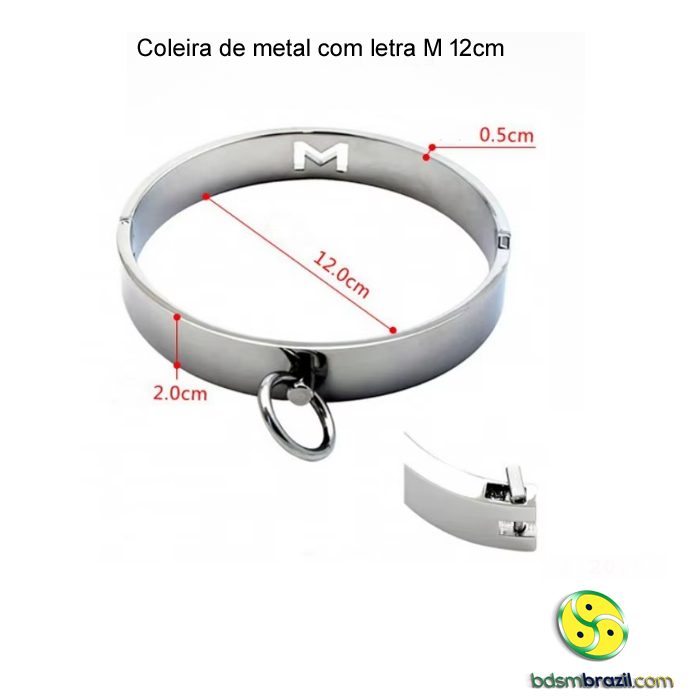 Coleira aço inoxidavel 300g