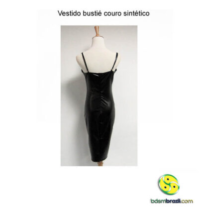 Vestido bustié couro sintético - Imagem 5
