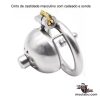 Cinto de castidade masculino com cadeado e sonda