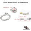 Cinto de castidade masculino com cadeado e sonda - Image 2