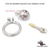 Cinto de castidade masculino com cadeado e sonda - Image 9