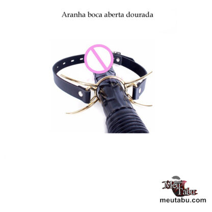 Gag Spider - Mordaça Aranha - Metal dourado