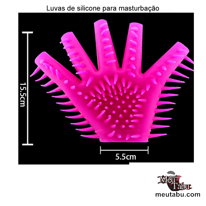 Luvas De Silicone Rosa Para Masturbação Sexshop Goiânia Meutabu