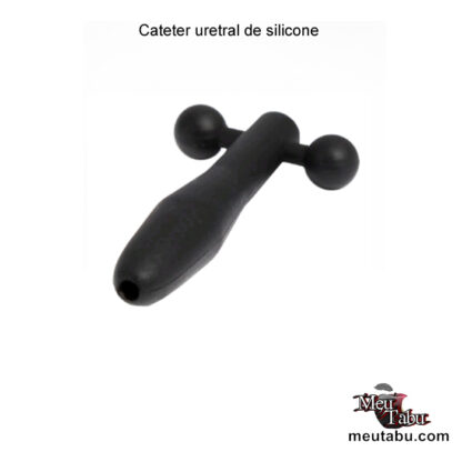 Cateter uretral de silicone pequeno Tamanho: 46mm de comprimento, diâmetro 8mm loja.meutabu.com