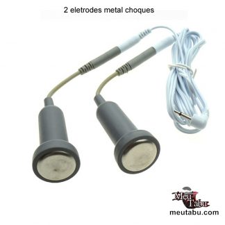 2 eletrodes metal choques meutabu