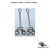 Grampos lábios e mamilos coração