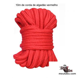 10m de corda de algodão vermelho meutabu