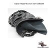 Capuz integral de couro com cadeados - Image 6