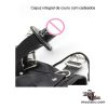 Capuz integral de couro com cadeados - Image 7