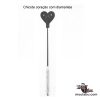 Chicote coração com diamantes