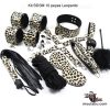 Kit BDSM 10 peças Leopardo