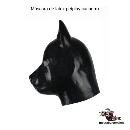 Máscara de latex petplay cachorro