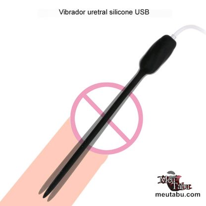 Vibrador uretral silicone USB meutabu