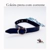 Coleira preta com corrente - Image 2