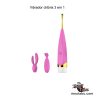 Vibrador clitóris 3 em 1