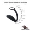 Controle de choque plug anal com anel peniano - Image 2