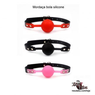 Mordaça bola silicone