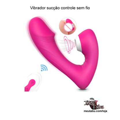 Vibrador sucção controle sem fio meutabu.com