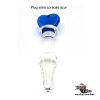 Plug vidro coracão azul - Image 3