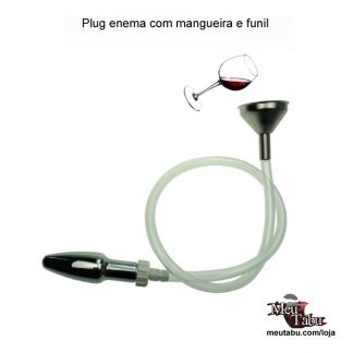 Plug Enema Com Mangueira E Funil Meutabu