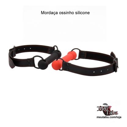 Mordaça ossinho silicone