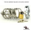Cinto de castidade masculino com sonda e cadeado - Image 3