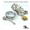 Cinto de castidade masculino com sonda e cadeado - Image 4
