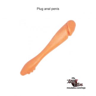 Plug para estímulo anal e vaginal, em silicone antialérgico.