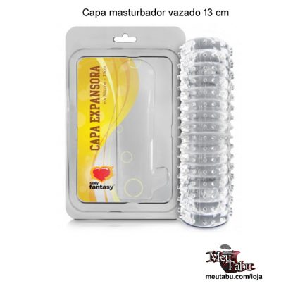 Capa masturbador vazado 13 cm