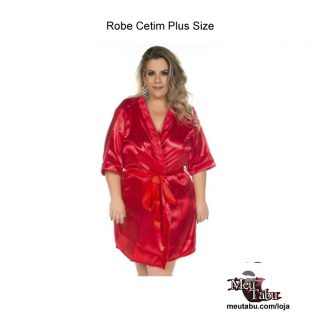 Robe Cetim Plus Size