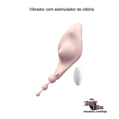 Vibrador com estimulador de clitoris meutabu