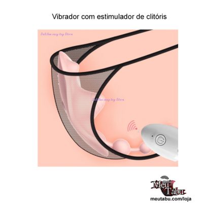 Vibrador com estimulador de clitoris meutabu