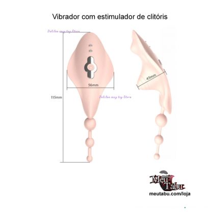 Vibrador com estimulador de clitoris meutabu