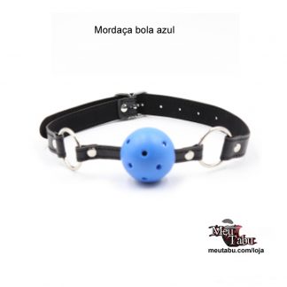 Mordaça bola azul meutabu