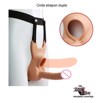 Cinta strapon duplo ajustável.