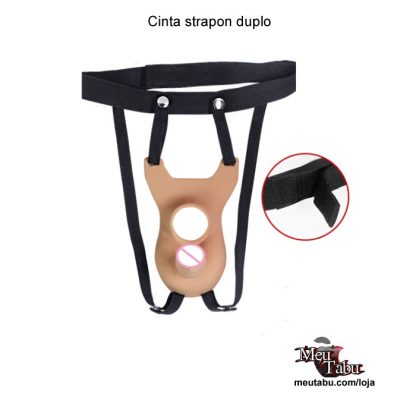 Cinta strapon duplo ajustável.