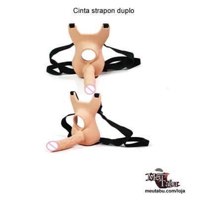 Cinta strapon duplo ajustável.