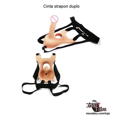 Cinta strapon duplo ajustável.