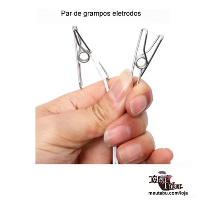 Par de grampos eletrodos