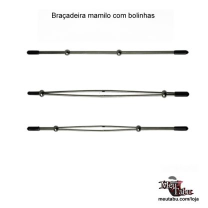 Braçadeira mamilo com bolinhas