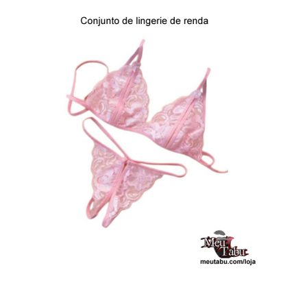 Conjunto de lingerie de renda