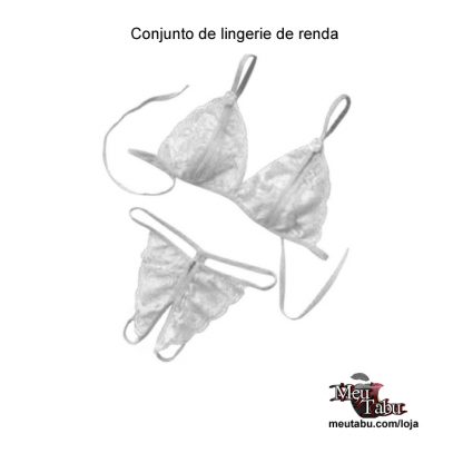 Conjunto de lingerie de renda