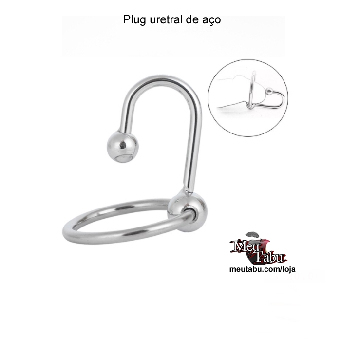 Plug Uretral De Aço Meutabu