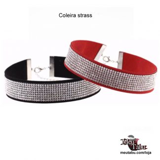 Coleira strass