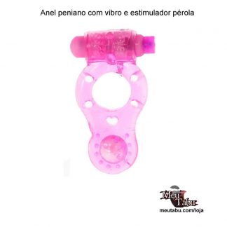 Anel peniano com vibro e estimulador pérola