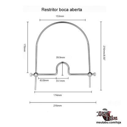 Restritor boca aberta