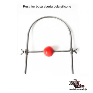 Restritor boca aberta bola silicone meutabu